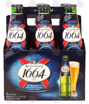 Kronenbourg 1664 la premiere biere francaise, 5% alc. by vol., 11.2-fl. oz. 6 pack