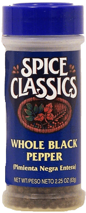 Spice Classics pepper, whole black (Iimienta negra entera) 2.25 ounce