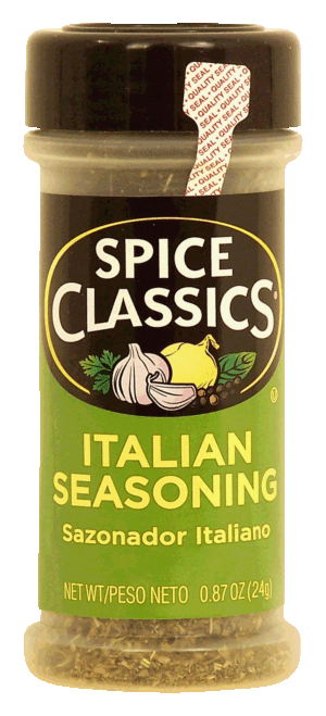 Spice Classics italian seasoning, sazonador italiano 0.87 ounce