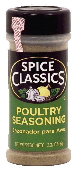 Spice Classics poultry seasoning 2.37 ounce
