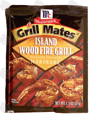 Mc Cormick Grill Mates island wood fire grill marinade mix 1.1 ounce