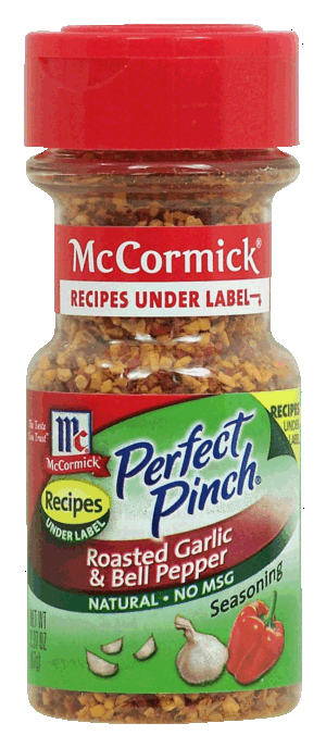 Mc Cormick Perfect Pinch roasted garlic & bell pepper seasoning 2.37 ounce