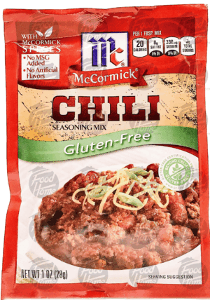 Mc Cormick chili seasoning mix, gluten-free 1 ounce