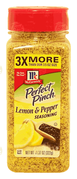 Mc Cormick Perfect Pinch lemon & pepper seasoning 11.37 ounce