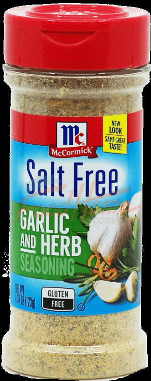 McCormick Salt Free garlic and herb seasoning 4.37 ounce