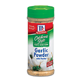 McCormick California Style Garlic Powder Coarse Grind Blend w/Parsley 6 ounce