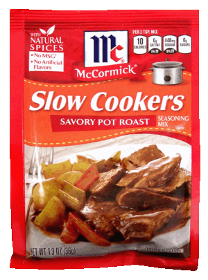 McCormick Seasoning Slow Cookers Savory Pot Roast 1.3 ounce