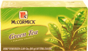 McCormick green tea, camellia sinensis, 25-bags 1.23 ounce