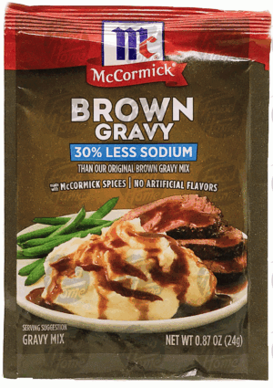McCormick Brown Gravy Mix - 30% Less Sodium 0.87 ounce