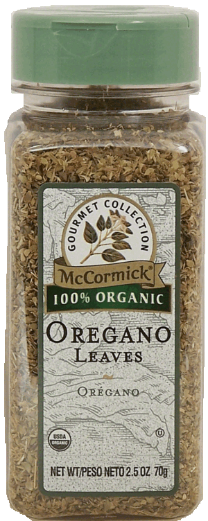 McCormick Gourmet Collection oregano leaves, 100% organic 2.5 ounce