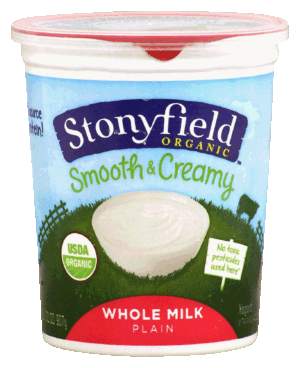 Stonyfield Organic smooth & creamy whole milk plain yogurt 32 ounce