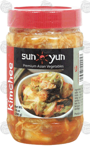 Sun Yun hot kimchee asian vegetables 14 ounce