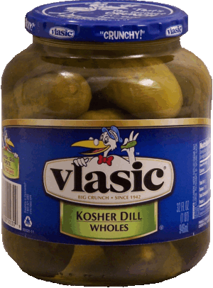 Vlasic whole kosher dills, pickles 32 fluid ounce