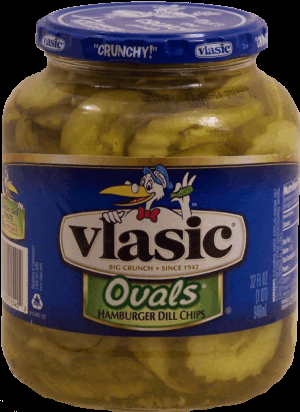 Vlasic Pickles Ovals Hamburger Dill Chips 32 fluid ounce