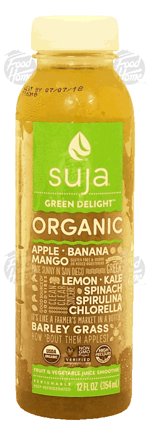 suja Green Delight organic fruit vegetable juice smoothie 12 fluid ounce