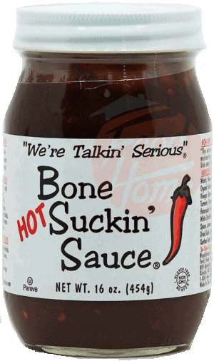 Bone Suckin' hot barbeque sauce 16 ounce