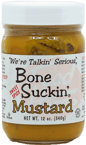 Bone Suckin' mustard, sweet spicy 12 ounce