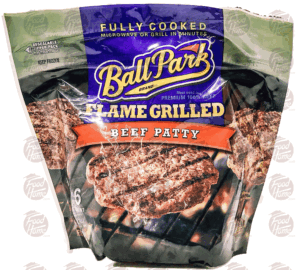 Ball Park Flame Grilled fully cooked beef patty, 6 count 16.2 ounce