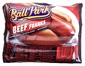 Ball Park beef franks, 8 ct 15 ounce