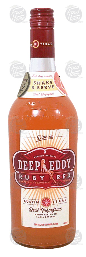 Deep Eddy ruby red grapefruit flavored vodka, 35% alc. by vol. 750 milliliter
