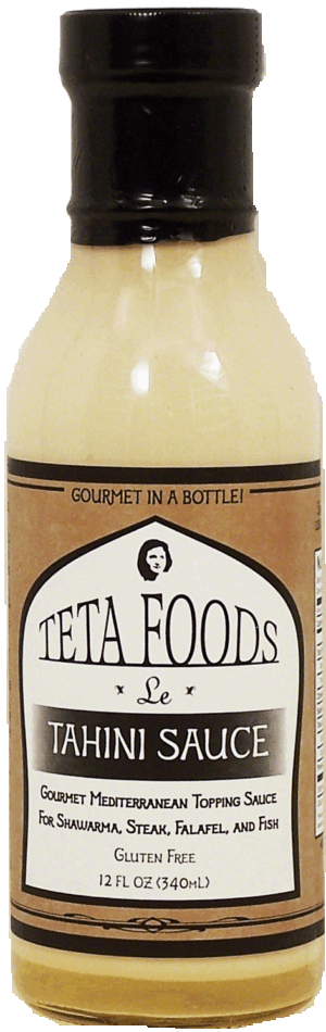 Teta Foods tahini sauce for shawarma, steak, falafel, and fish 12 fluid ounce