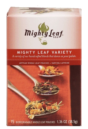 Mighty Leaf variety of handcrafted blends whole leaf pouches, 15-count 1.36 ounce