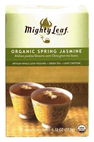 Mighty Leaf organic spring jasmine whole leaf tea, 15-pouches 1.32 ounce