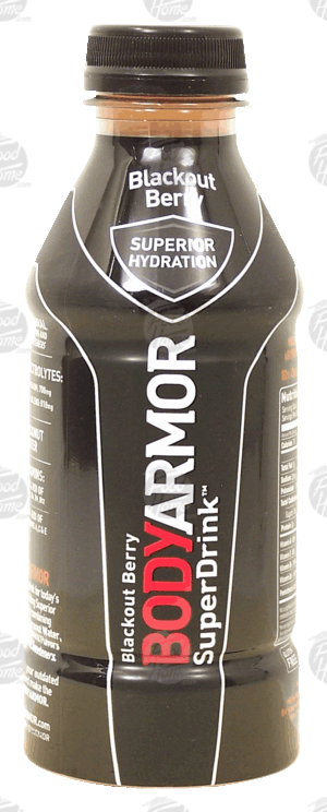 Body Armor Super Drink blackout berry, 10% coconut water 16 fluid ounce