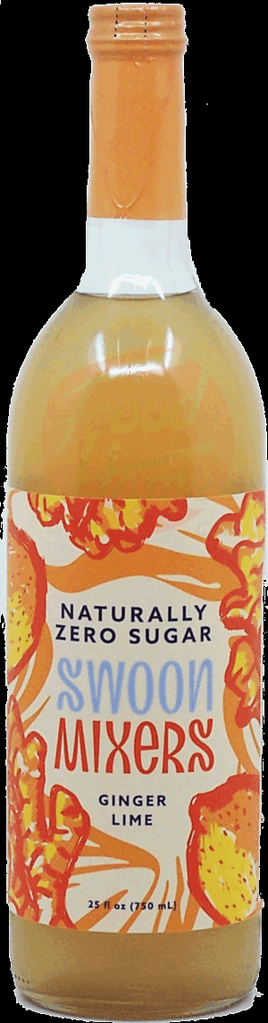 Swoon Mixers ginger lime cocktail mixer, zero sugar 750 milliliter