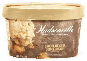 Hudsonville Midwest Crafted Creamery chocolate chip cookie dough ice cream 48 fluid ounce