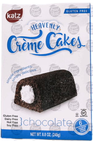 katz chocolate creme cakes, 6 pk., frozen, box 8.8 ounce