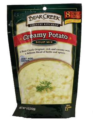 Bear Creek Country Kitchens creamy potato soup mix, just add water 11 ounce