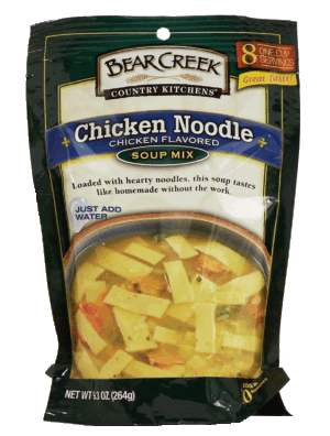 Bear Creek Country Kitchens chicken noodle soup mix, just add water 9.3 ounce