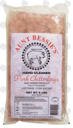 Aunt Bessie's hand cleaned pork chitterlings 5 pound