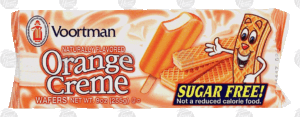 Voortman orange creme wafers, sugar free 9 ounce