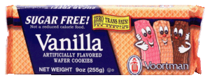 Voortman sugar free vanilla wafer cookies 9 ounce