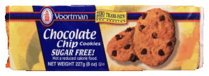 Voortman sugar free chocolate chip cookies 8 ounce