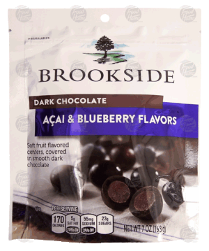 Brookside dark chocolate acai & blueberry flavors 7 ounce