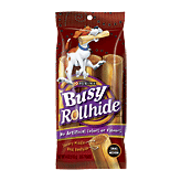 Purina Busy Rollhide beef rawhide, savory middle, for small/medium dogs 3 count