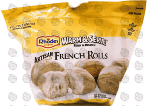 Rhodes Warm N Serv french crusty rolls, 12 white rolls 23 ounce