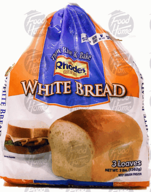 Rhodes Bake N Serv white bread, 3 loaves 3 pound