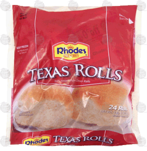 Rhodes Bake N Serv texas rolls, 24 rolls 3 pound