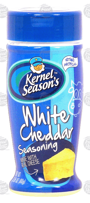 Kernel Season's white cheddar popcorn seasoning made with real cheese 2.85 ounce