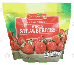 Our Family Fresh Frozen whole strawberries 16 ounce