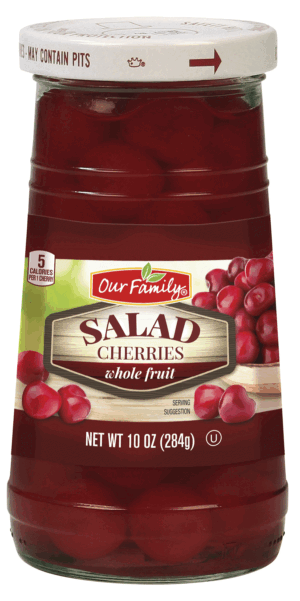 Our Family salad cherries, whole fruit 10 ounce