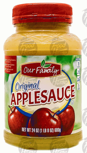 Our Family applesauce, original 24 ounce