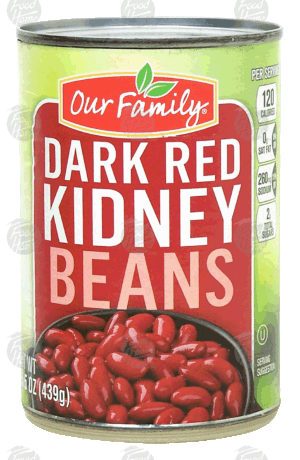 Our Family dark red kidney beans 15.5 ounce