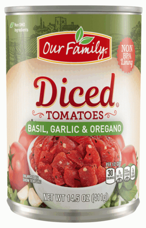 Our Family Italian Blend diced tomatoes 14.5 ounce