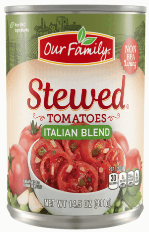 Our Family Italian Blend stewed tomatoes 14.5 ounce