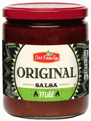 Our Family mild salsa, original 15.5 ounce